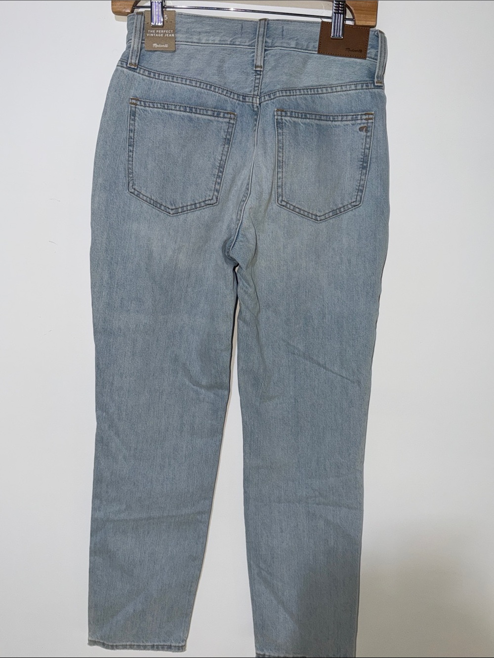 Madewell The Perfect Vintage Jean Light Wash Slim-Straight Jeans size 25” NWT
